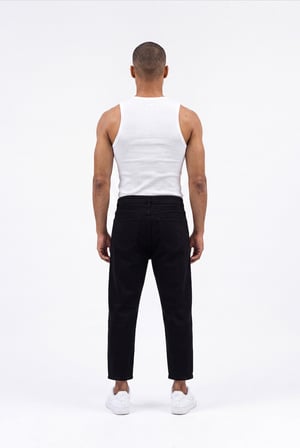 Erkek Boyfriend Jean Pantolon Siyah