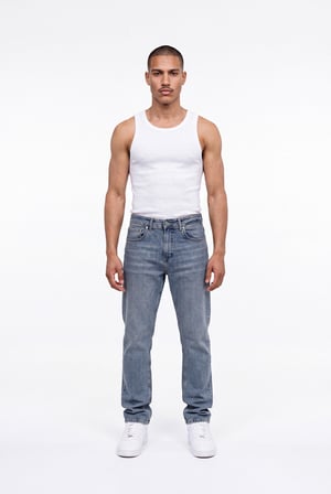 Erkek Regular Fit Jean Pantolon Mavi