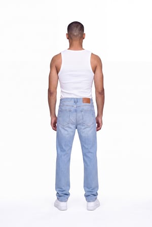 Erkek Regular Fit Jean Pantolon Mavi