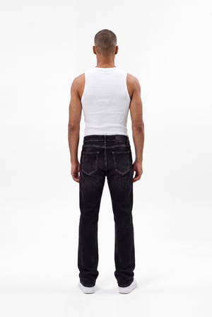 Erkek Regular Fit Jean Pantolon Siyah