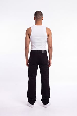 Erkek Regular Fit Jean Pantolon Siyah