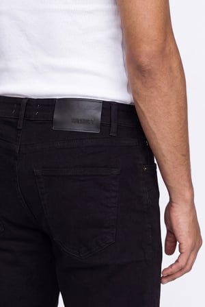Erkek Regular Fit Jean Pantolon Siyah