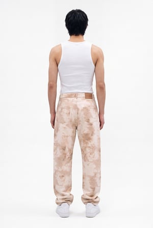 Erkek Safari Baggy Jean Pantolon Bej