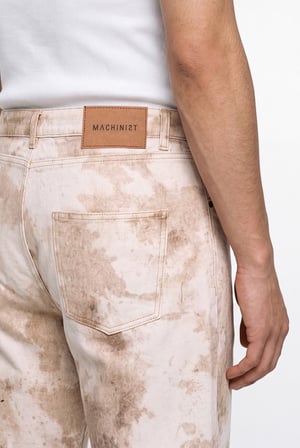 Erkek Safari Baggy Jean Pantolon Bej