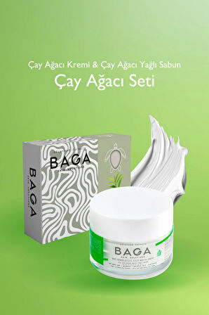 Baga Çay Ağacı Krem &Çay Ağacı Yağlı Sabun Set