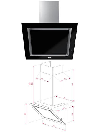 Teka Siyah Ankastre Set (TBC 64010 Ocak/HLB 8400 Fırın/DLV 68660 Davlumbaz)