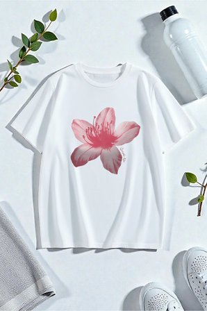 Çiçek Baskılı Tasarım Tshirt