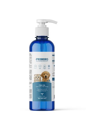Fish Oil Kedi & Köpek Balık Yağı 200 ml Omega 3 & 6, Tüy Sağlığı, Bağışıklık Desteği