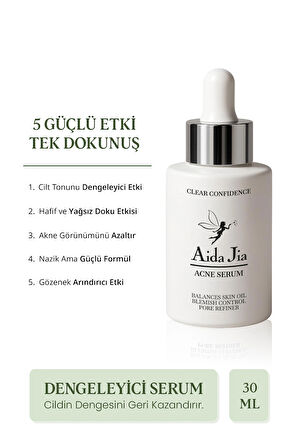 Akne Karşıtı Serum, Dermatolog Formülü, Sebum Dengeleyici, Nazik ve Güçlü