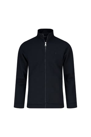 Lacivert Regular Fit Fermuarlı Yarım Balıkçı Yaka 100% Pamuk Triko Hırka | M