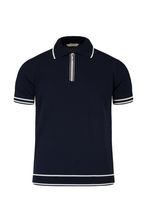 Lacivert Regular Fit Polo Yaka Rayon Tişört | S
