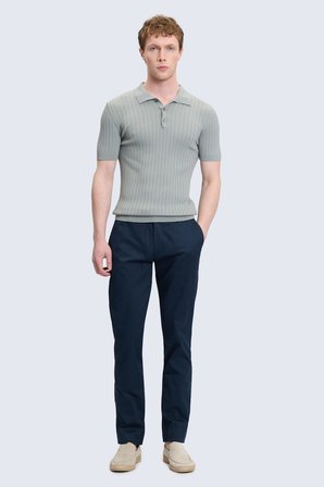 Haki Regular Fit Polo Yaka Rayon Tişört | L