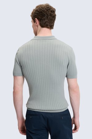Haki Regular Fit Polo Yaka Rayon Tişört | L