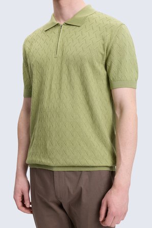 Haki Regular Fit Polo Yaka Pamuklu Tişört | L