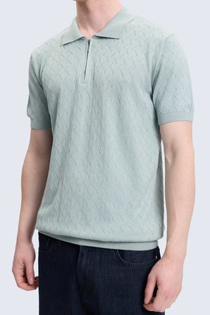 Yeşil Regular Fit Polo Yaka Pamuklu Tişört | M