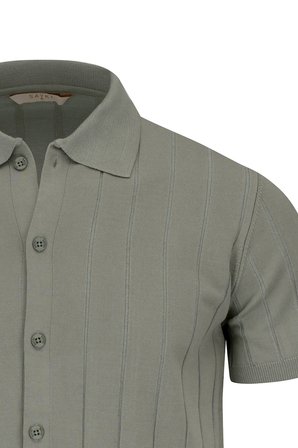 Haki Regular Fit Polo Yaka Düğmeli Tişört | M