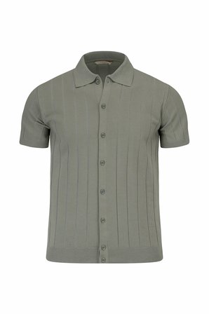 Haki Regular Fit Polo Yaka Düğmeli Tişört | XL