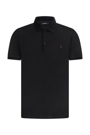 Siyah Regular Fit Polo Yaka Pamuklu Tişört | M