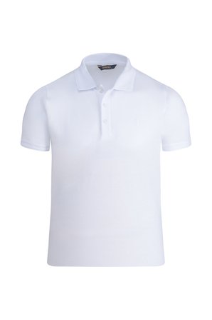 Beyaz Regular Fit 100% Pamuk Polo Yaka Tişört | L