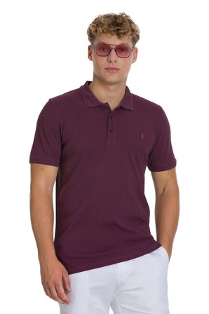 Mor Regular Fit 100% Pamuk Polo Yaka Tişört | M