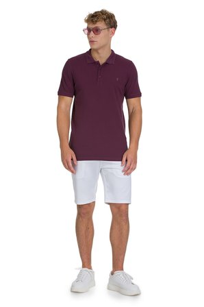 Mor Regular Fit 100% Pamuk Polo Yaka Tişört | M
