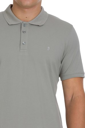 Haki Regular Fit 100% Pamuk Polo Yaka Tişört | M