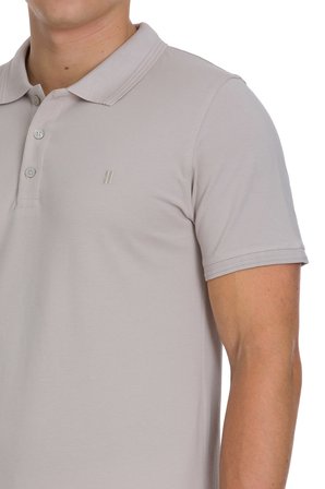 Ekru Regular Fit 100% Pamuk Polo Yaka Tişört | XL