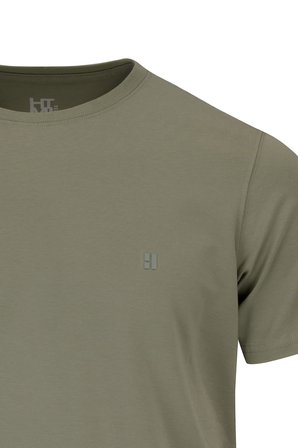 Vetiver Yeşil Regular Fit Bisiklet Yaka Pamuklu Tişört | XL
