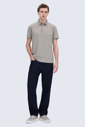 Vizon Regular Fit Polo Yaka Pamuklu Tişört | M