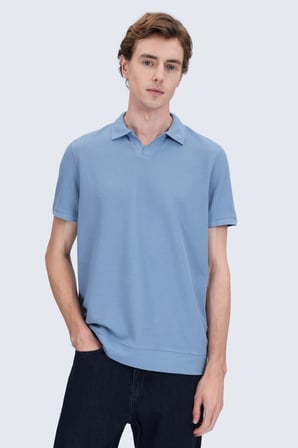 Mavi Regular Fit Polo Yaka Pamuklu Tişört | S