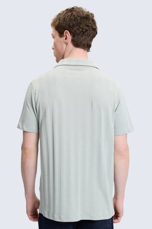 Yeşil Regular Fit Apaş Yaka 100% Pamuk Casual Gömlek | L
