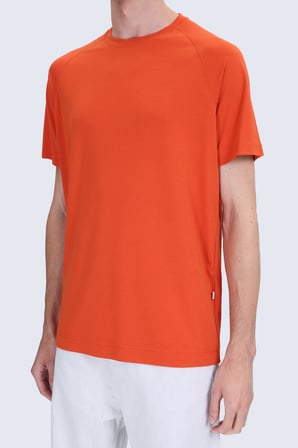 Kırmızı Regular Fit Bisiklet Yaka Reglan Kol Tişört | XL