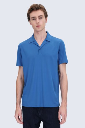 indigo Regular Fit  Apaş Yaka Tişört | M