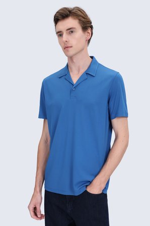 indigo Regular Fit  Apaş Yaka Tişört | M