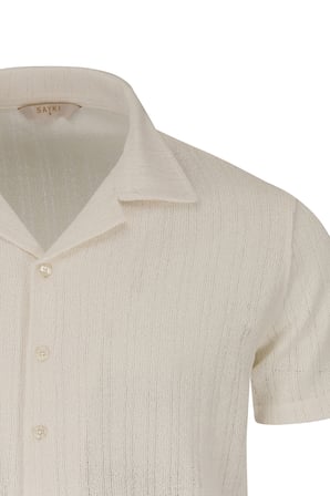 Beyaz Regular Fit Apaş Yaka Gömlek | XXL