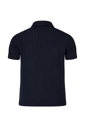 Lacivert Regular Fit Apaş Yaka Gömlek | XL