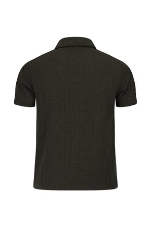 Haki Regular Fit Apaş Yaka Gömlek | S