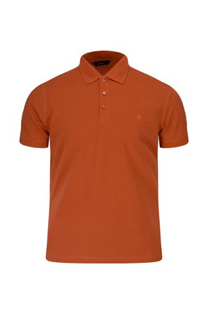 Turuncu Regular Fit Polo Yaka 100% Pamuk Tişört | S