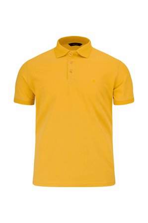 Sarı Regular Fit Polo Yaka 100% Pamuk Tişört | M