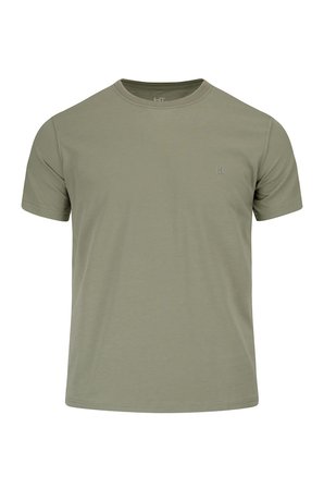 Yeşil Regular Fit Bisiklet Yaka 100 Pamuk Tişört | L