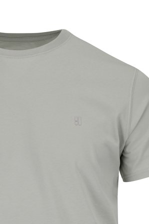 Yeşil Regular Fit Bisiklet Yaka 100 Pamuk  Tişört | L