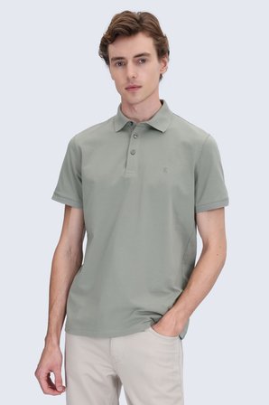 Vetiver Yeşil Regular Fit Polo Yaka Pamuklu Tişört | XXL