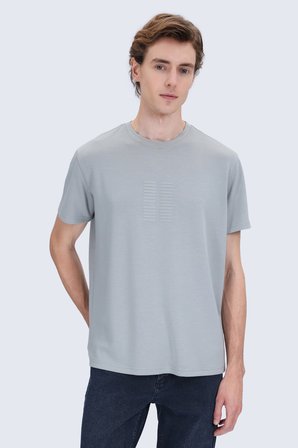 Yeşil Regular Fit Bisiklet Yaka Tişört | XL