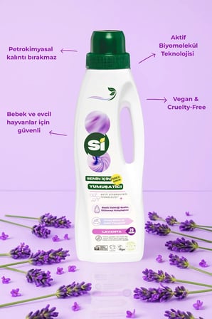 Si̇ Senin İ̇Çin  Doğal Çamaşır Yumuşatıcı Lavanta Yağlı 1 Lt.