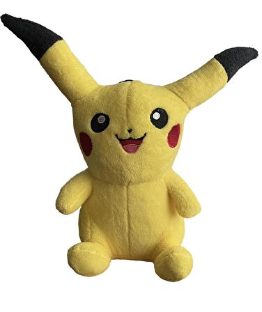 Pikachu Figür Peluş Oyuncak Büyük Boy Uyku & Oyun Arkadaşı Pikachu Ithal Kumaş Pokemon Go 40 Cm