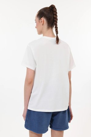 6M WB 11NERA 6FX Kadın Beyaz T-Shirt - 102721850