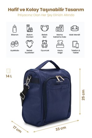 Carry Bliss SnapPack Antibakteriyel Astarlı Çok Fonksiyonlu Çapraz Anne Çantası