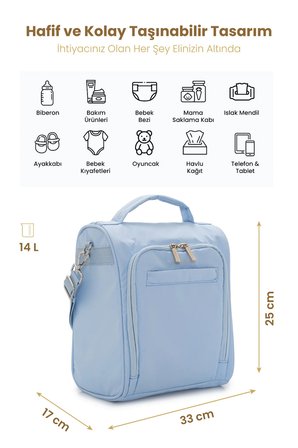Carry Bliss SnapPack Antibakteriyel Astarlı Çok Fonksiyonlu Çapraz Anne Çantası