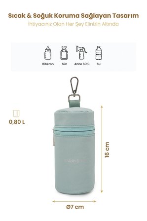 Carry Bliss Mini MilkMate Kompakt Isı Yalıtımlı Biberon Çantası ve Anne Sütü Taşıma Çantası