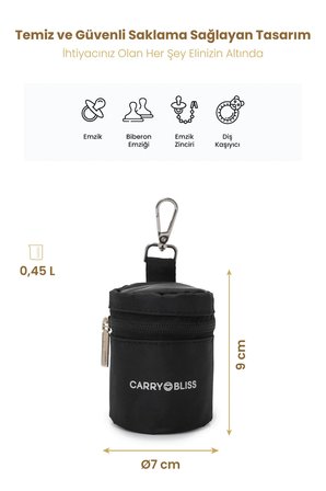 Carry Bliss PaciPal Antibakteriyel Astarlı Emzik Saklama Çantası